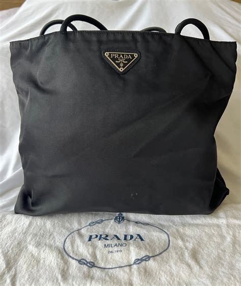 vintage prada nylon tote